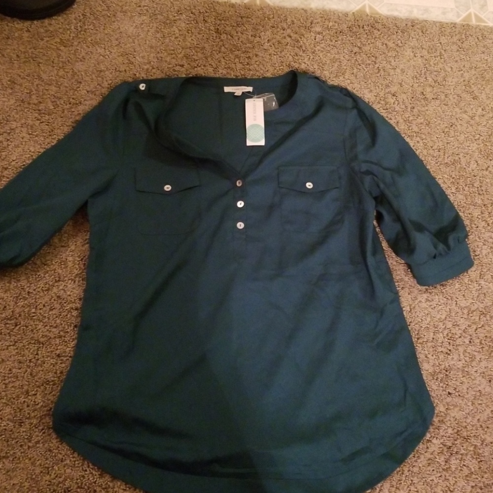 Green blouse